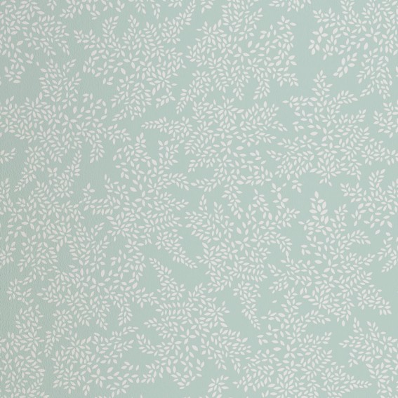 Duck Egg Little Leaves Wallpaper SAMPLE